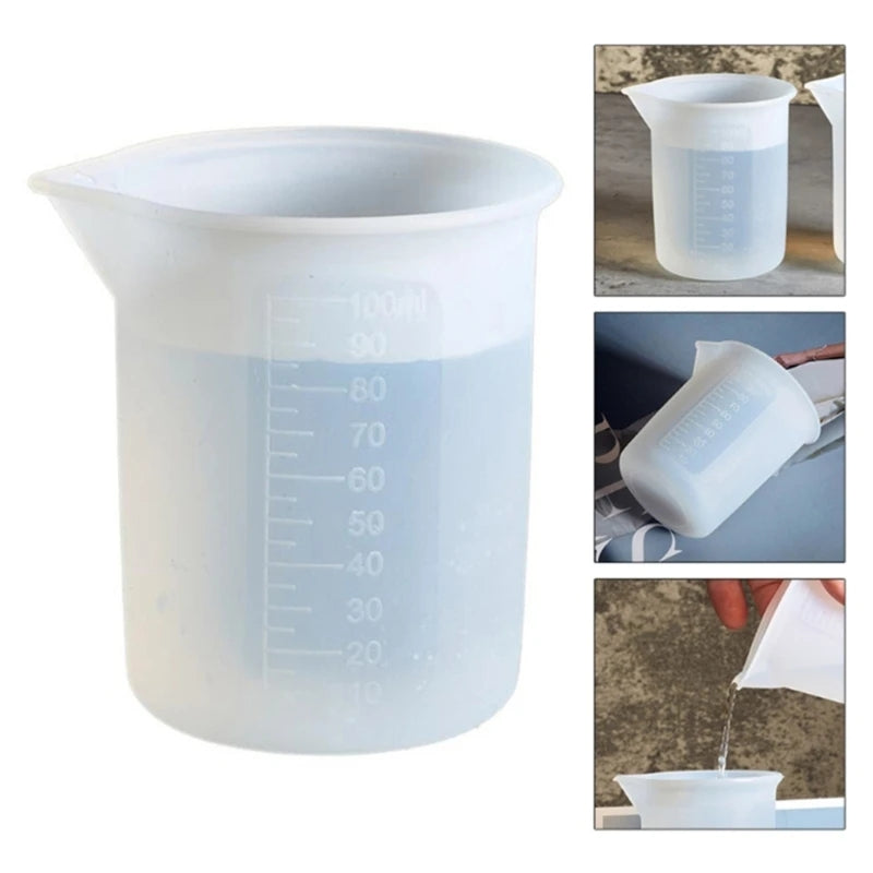 Kit de Vasos Medidores de Silicón 100ml