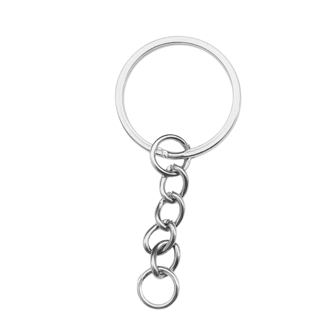 Argolla para llavero con cadena