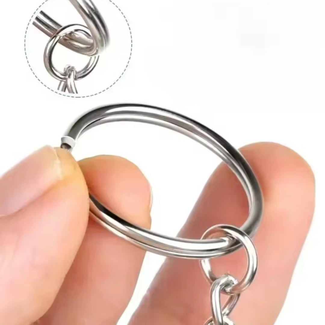 Argolla para llavero con cadena